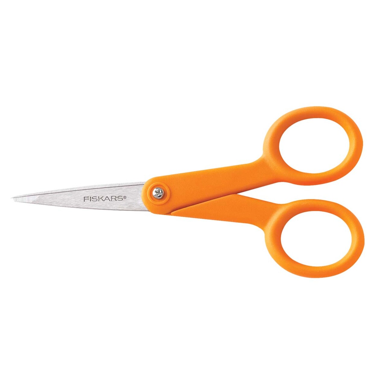 Fiskars MFG Micro Tip Fashion Scissors - Orange Stamped Cross-Stitch